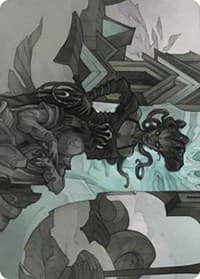 Vraska Joins Up Art Card - Art Series: Outlaws of Thunder Junction - Magic: The Gathering card