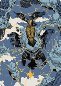 Fractured Identity Art Card (Gold-Stamped Planeswalker Symbol) - Art Series: Outlaws of Thunder Junction - Magic: The Gathering card