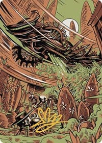 Contagion Engine Art Card (Gold-Stamped Signature) - Art Series: Outlaws of Thunder Junction - Magic: The Gathering card