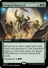 Vengeful Regrowth (Extended Art) - Commander: Outlaws of Thunder Junction - Magic: The Gathering card