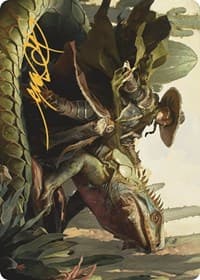 Outcaster Trailblazer Art Card (Gold-Stamped Signature) - Art Series: Outlaws of Thunder Junction - Magic: The Gathering card