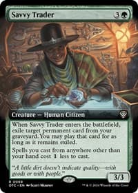 Savvy Trader (Extended Art) - Commander: Outlaws of Thunder Junction - Magic: The Gathering card