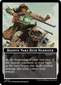 Bounty: Vara Beth Hannifer // Bounty Rules Double-Sided Token - Commander: Outlaws of Thunder Junction - Magic: The Gathering card