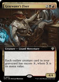 Graywater's Fixer (Extended Art) - Commander: Outlaws of Thunder Junction - Magic: The Gathering card