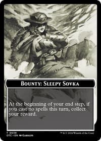Bounty: Sleepy Sovka // Bounty Rules Double-Sided Token - Commander: Outlaws of Thunder Junction - Magic: The Gathering card
