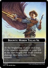 Bounty: Miron Tillas Jr. // Bounty Rules Double-Sided Token - Commander: Outlaws of Thunder Junction - Magic: The Gathering card