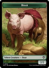 Boar // Treasure Double-Sided Token - Commander: Outlaws of Thunder Junction - Magic: The Gathering card