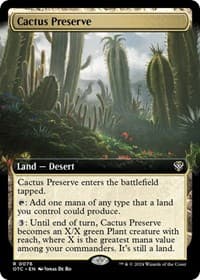 Cactus Preserve (Extended Art) - Commander: Outlaws of Thunder Junction - Magic: The Gathering card