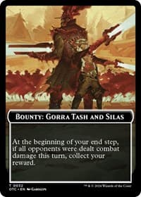 Bounty: Gorra Tash and Silas // Bounty Rules Double-Sided Token - Commander: Outlaws of Thunder Junction - Magic: The Gathering card
