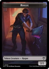 Rogue // The Monarch Double-Sided Token - Commander: Outlaws of Thunder Junction - Magic: The Gathering card