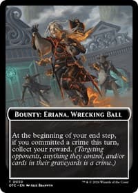 Bounty: Eriana, Wrecking Ball // Bounty Rules Double-Sided Token - Commander: Outlaws of Thunder Junction - Magic: The Gathering card