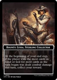Bounty: Lyssa, Sterling Collector // Bounty Rules Double-Sided Token - Commander: Outlaws of Thunder Junction - Magic: The Gathering card