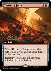 Territory Forge (Extended Art) - Outlaws of Thunder Junction: The Big Score - Magic: The Gathering card
