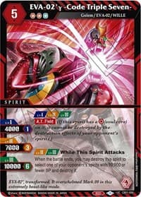 EVA-02'y -Code Triple Seven- - Collaboration Booster 01: Halo of Awakening - Battle Spirits Saga card