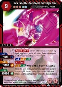 New EVA-02a -Backdoor Code Triple Nine- - Collaboration Booster 01: Halo of Awakening - Battle Spirits Saga card