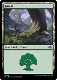 Forest (0286) - Outlaws of Thunder Junction - Magic: The Gathering card