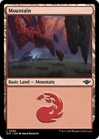 Mountain (0284) - Outlaws of Thunder Junction - Magic: The Gathering card