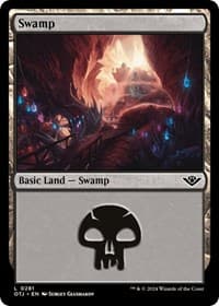 Swamp (0281) - Outlaws of Thunder Junction - Magic: The Gathering card