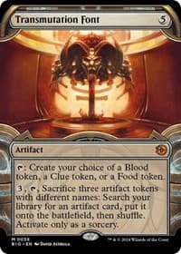 Transmutation Font (Showcase) - Outlaws of Thunder Junction: The Big Score - Magic: The Gathering card