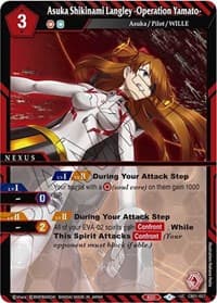 Asuka Shikinami Langley -Operation Yamato- - Collaboration Booster 01: Halo of Awakening - Battle Spirits Saga card