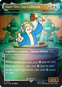 Vault Boy, Cap Collector - Grand Arbiter Augustin IV (Rainbow Foil) - Secret Lair Drop Series - Magic: The Gathering card