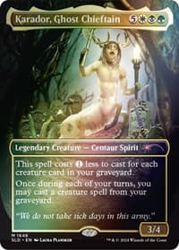 Karador, Ghost Chieftain (Rainbow Foil) - Secret Lair Drop Series - Magic: The Gathering card
