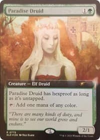 Paradise Druid (Extended Art) - Secret Lair Drop Series - Magic: The Gathering card