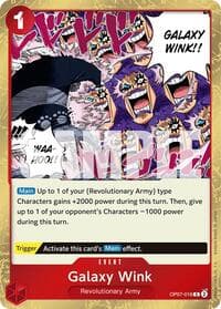 Galaxy Wink - 500 Years in the Future - One Piece Card Game card