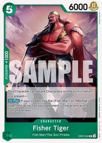 Fisher Tiger - 500 Years in the Future - One Piece Card Game card