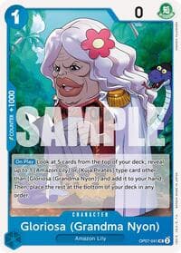 Gloriosa (Grandma Nyon) - 500 Years in the Future - One Piece Card Game card