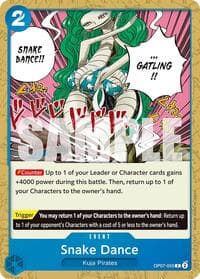 Snake Dance - 500 Years in the Future - One Piece Card Game card