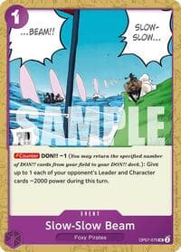 Slow-Slow Beam - 500 Years in the Future - One Piece Card Game card