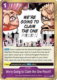 We're Going to Claim the One Piece!!! - 500 Years in the Future - One Piece Card Game card