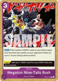 Megaton Nine-Tails Rush - 500 Years in the Future - One Piece Card Game card