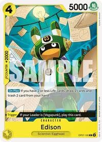 Edison - 500 Years in the Future - One Piece Card Game card