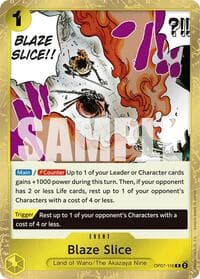 Blaze Slice - 500 Years in the Future - One Piece Card Game card