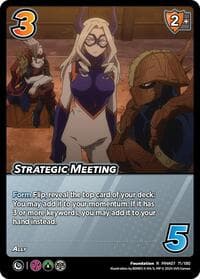 Strategic Meeting - UniVersus: My Hero Academia: Girl Power - UniVersus card