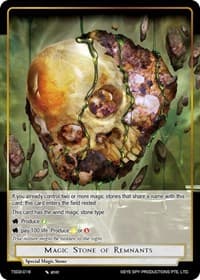 Magic Stone of Remnants - Starter Deck: Yokoshima - Force of Will card