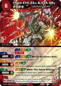 New EVA-02a & EVA-08y - Collaboration Booster 01: Halo of Awakening - Battle Spirits Saga card