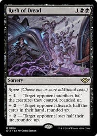 Rush of Dread - Promo Pack: Outlaws of Thunder Junction - Magic: The Gathering card