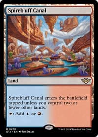 Spirebluff Canal - Promo Pack: Outlaws of Thunder Junction - Magic: The Gathering card