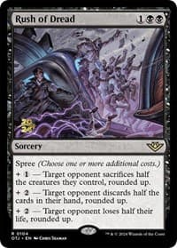 Rush of Dread - Prerelease Cards - Magic: The Gathering card