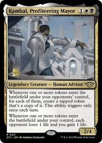 Kambal, Profiteering Mayor - Prerelease Cards - Magic: The Gathering card