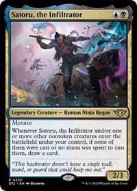 Satoru, the Infiltrator - Prerelease Cards - Magic: The Gathering card