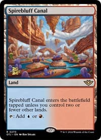 Spirebluff Canal (OTJ) - Prerelease Cards - Magic: The Gathering card