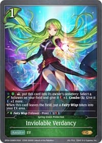 Inviolable Verdancy - BP04: Cosmic Mythos - Shadowverse: Evolve card