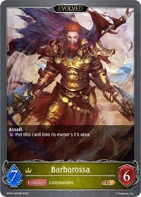Barbarossa (Evolved) - BP04: Cosmic Mythos - Shadowverse: Evolve card
