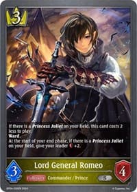 Lord General Romeo - BP04: Cosmic Mythos - Shadowverse: Evolve card