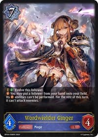 Wordwielder Ginger - BP04: Cosmic Mythos - Shadowverse: Evolve card