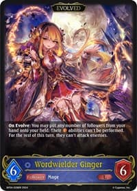 Wordwielder Ginger (Evolved) - BP04: Cosmic Mythos - Shadowverse: Evolve card
